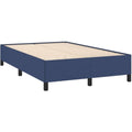 Polsterbett Bett Bettgestell mit Lattenrost Schlafzimmerbett Doppelbett mit Stuetzbeinen Bettrahmen Schlafzimmermoebel Blau 120x200cm Stoff