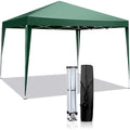 Pavillon 3x3m Pop-up Faltpavillon Stabil Wasserdicht Stahlrahmen Hoehenverstellbar UV Schutz 50+ Gartenzelt Partyzelt fuer Garten Party Camping Gruen