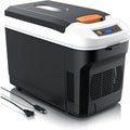 Kuehlbox 21L elektrisch 230 V Netzspannung und 12 V KFZ Bordspannung kuehlt und waermt extra leiser ECO Modus Herabkuehlen ca 20C unter der Umgebungstemperatur Auto Wohnmobil Boot